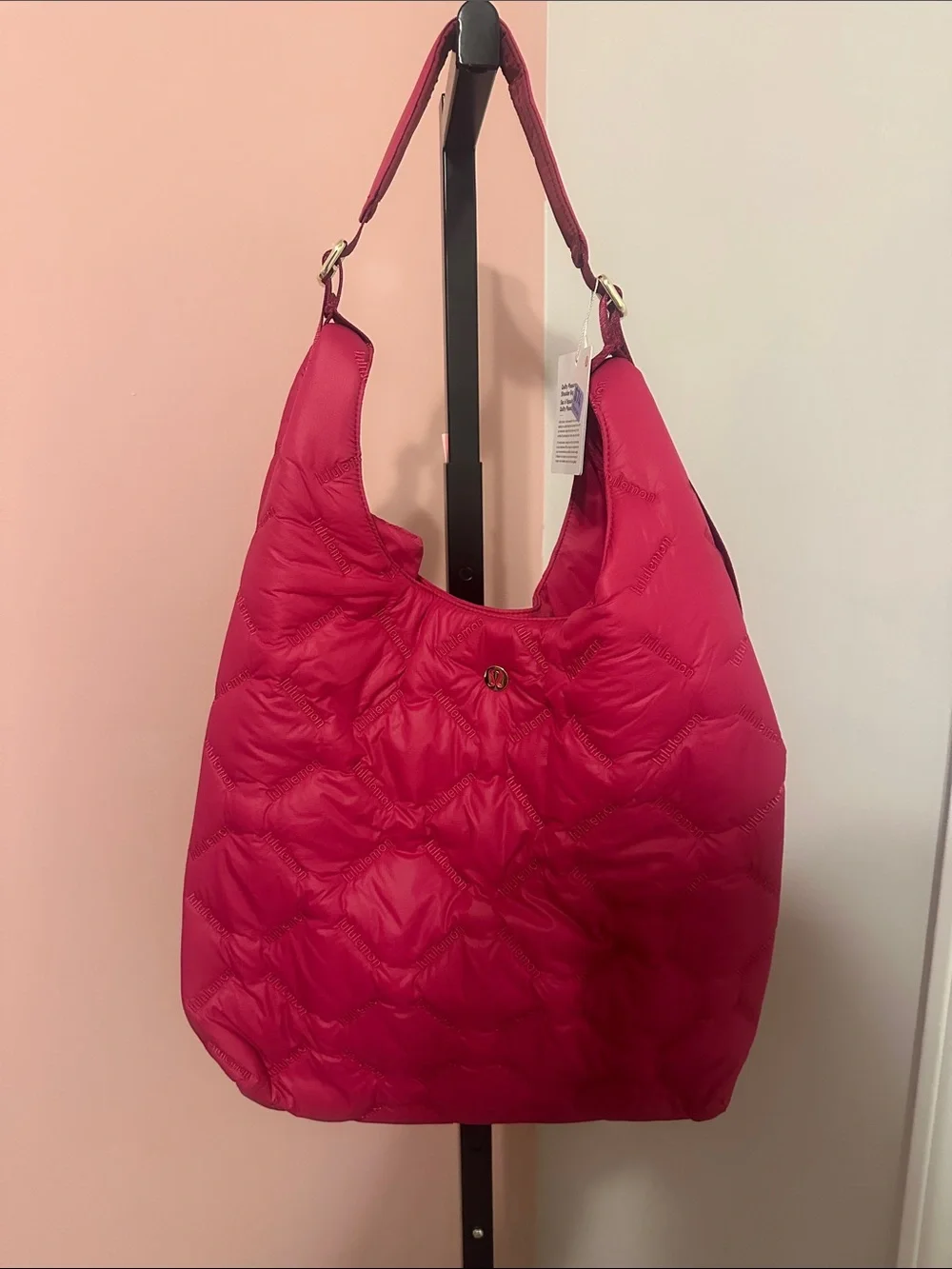 NWT Lululemon Quilty Pleasures Shoulder Bag 14L Berry Rumble